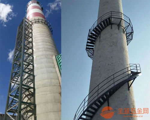 廣東煙囪安裝螺旋鋼梯公司 安全施工，專業爬梯服務